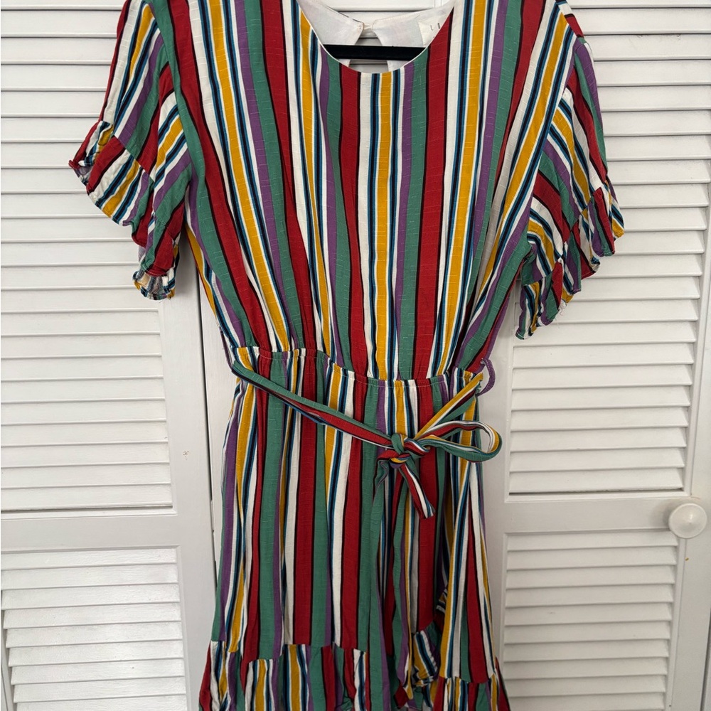 Lost + Wander Multicolor Striped Dress